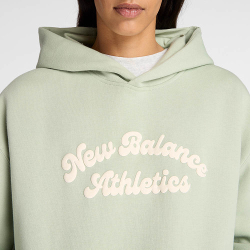 New Balance Γυναικείο φούτερ Linear Heritage Fleece Long Hoodie